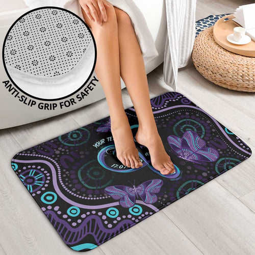 Personalized Australia Infinity Heart Indigenous Bathroom Set Fly High Until We Meet Again - Aussie Hoodie
