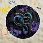 Personalized Australia Infinity Heart Indigenous Beach Blanket Fly High Until We Meet Again - Aussie Hoodie