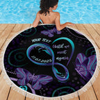 Personalized Australia Infinity Heart Indigenous Beach Blanket Fly High Until We Meet Again - Aussie Hoodie