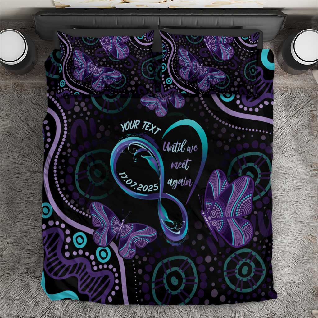Personalized Australia Infinity Heart Indigenous Bedding Set Fly High Until We Meet Again - Aussie Hoodie