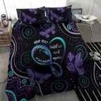 Personalized Australia Infinity Heart Indigenous Bedding Set Fly High Until We Meet Again - Aussie Hoodie