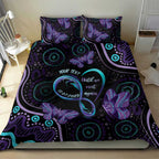 Personalized Australia Infinity Heart Indigenous Bedding Set Fly High Until We Meet Again - Aussie Hoodie