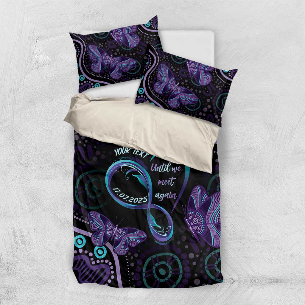Personalized Australia Infinity Heart Indigenous Bedding Set Fly High Until We Meet Again - Aussie Hoodie