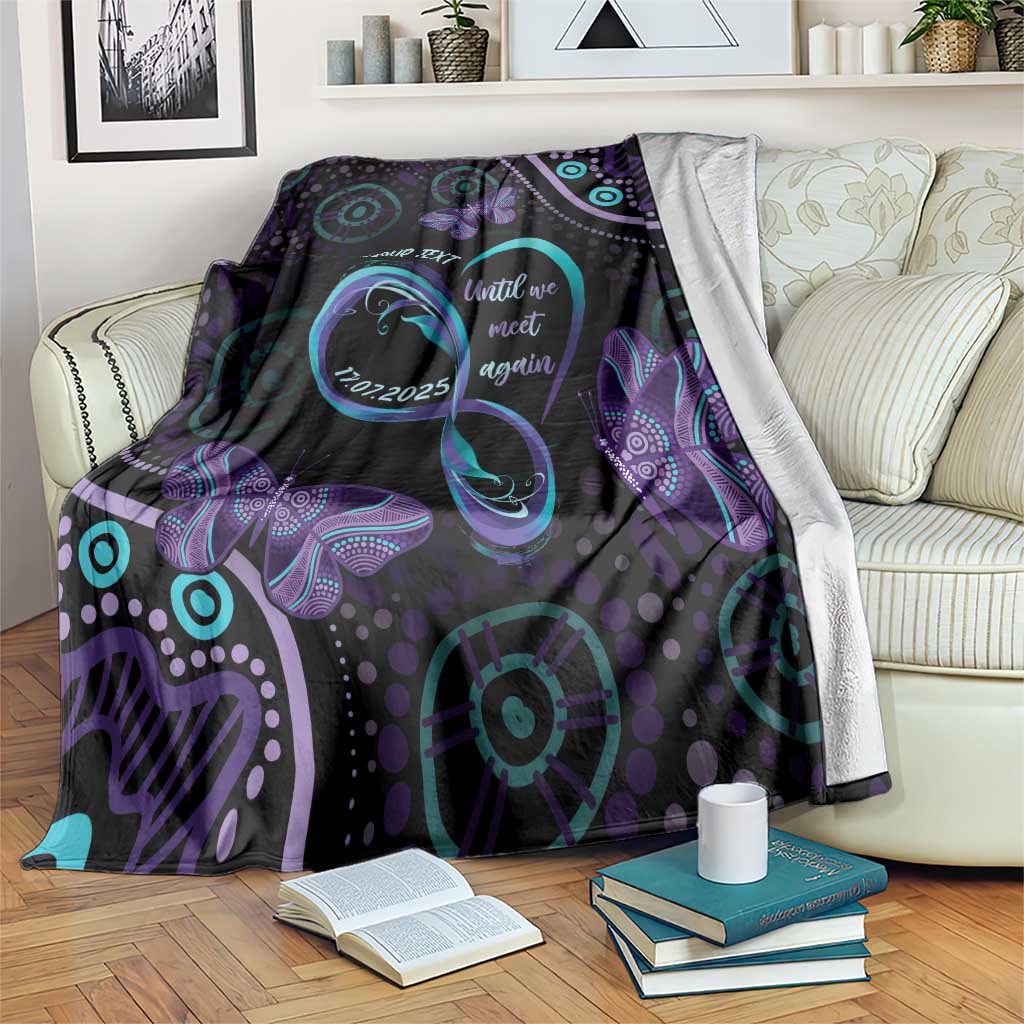 Personalized Australia Infinity Heart Indigenous Blanket Fly High Until We Meet Again - Aussie Hoodie