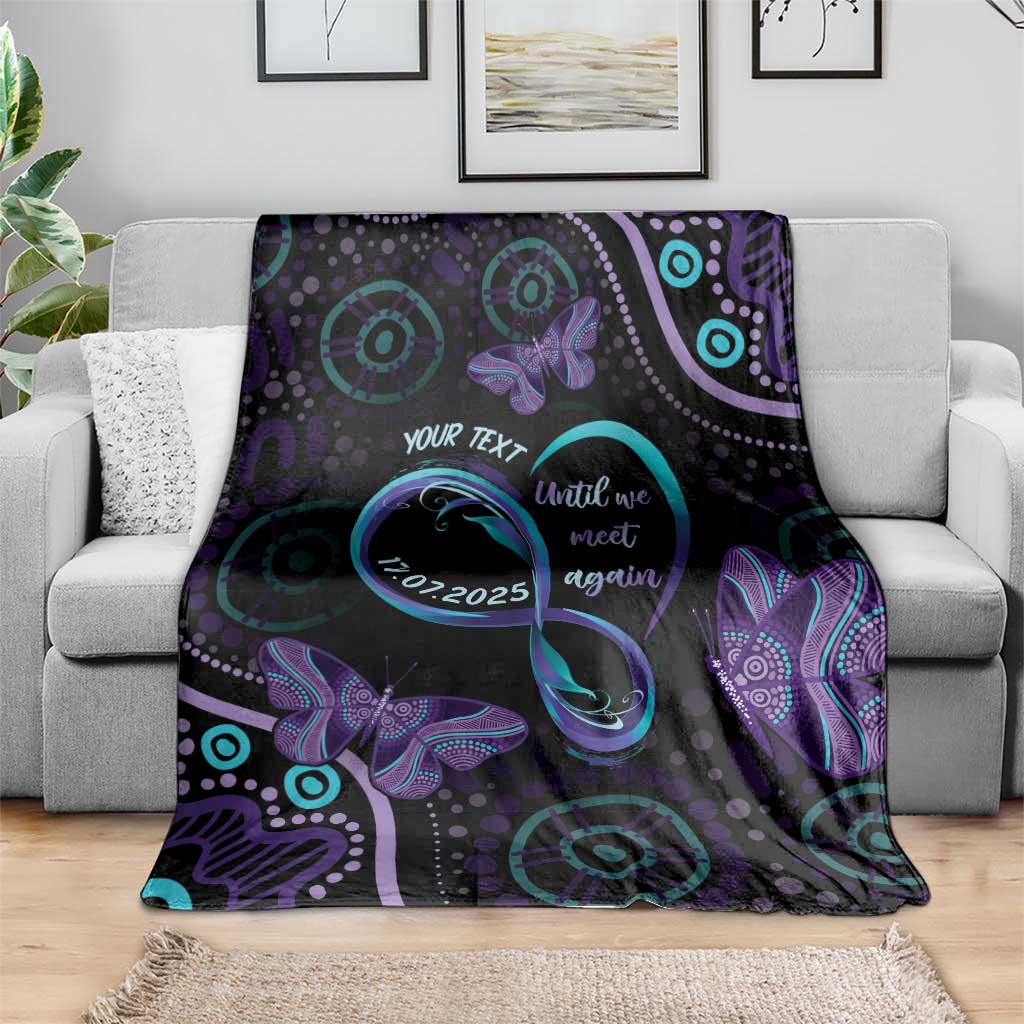 Personalized Australia Infinity Heart Indigenous Blanket Fly High Until We Meet Again - Aussie Hoodie