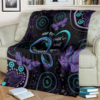 Personalized Australia Infinity Heart Indigenous Blanket Fly High Until We Meet Again - Aussie Hoodie