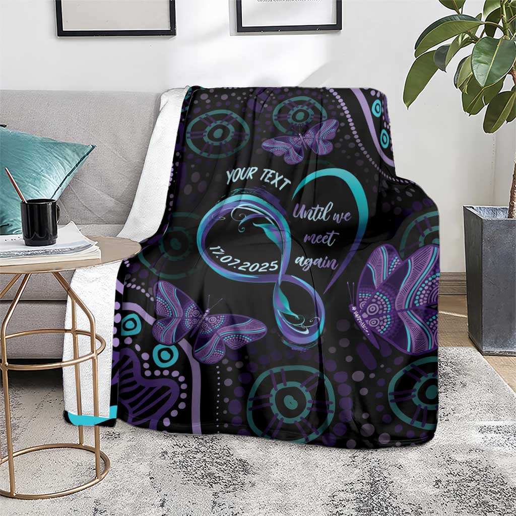Personalized Australia Infinity Heart Indigenous Blanket Fly High Until We Meet Again - Aussie Hoodie