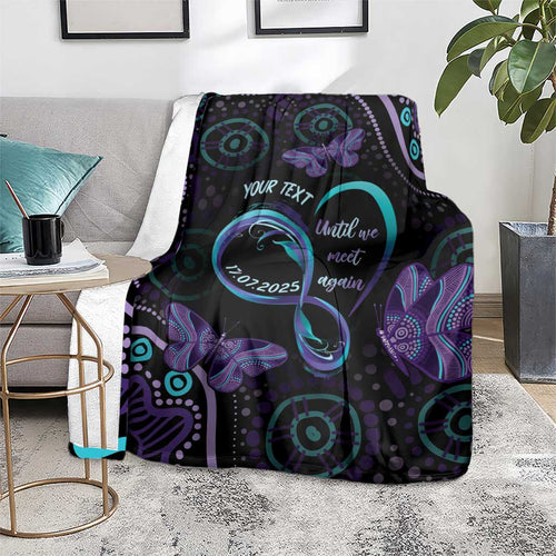 Personalized Australia Infinity Heart Indigenous Blanket Fly High Until We Meet Again - Aussie Hoodie