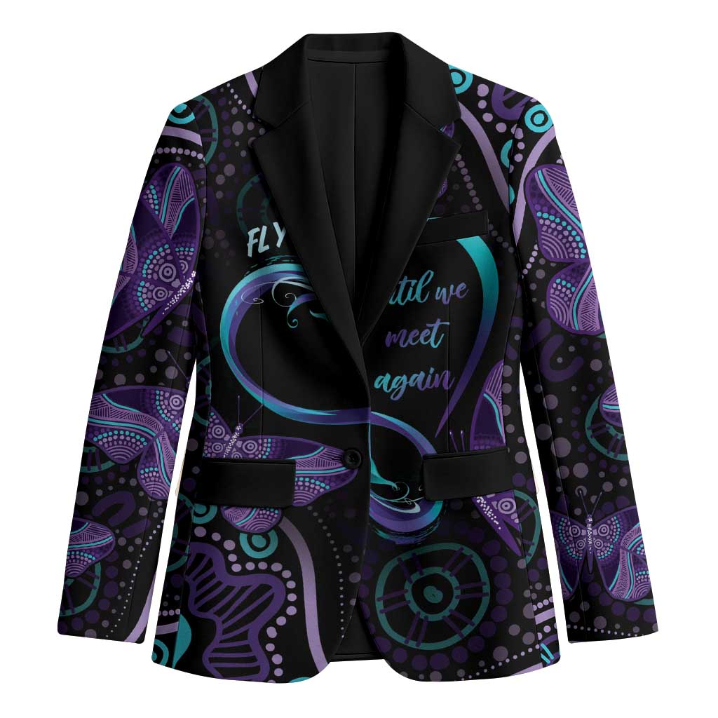 Personalized Australia Infinity Heart Indigenous Blazer Fly High Until We Meet Again - Aussie Hoodie
