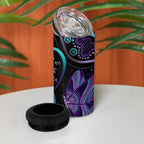 Personalized Australia Infinity Heart Indigenous 4 in 1 Can Cooler Tumbler Fly High Until We Meet Again - Aussie Hoodie