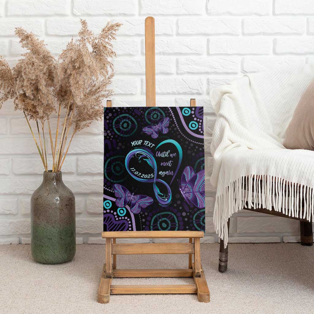 Personalized Australia Infinity Heart Indigenous Canvas Wall Art Fly High Until We Meet Again - Aussie Hoodie