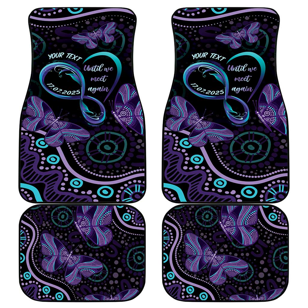 Personalized Australia Infinity Heart Indigenous Car Mats Fly High Until We Meet Again - Aussie Hoodie