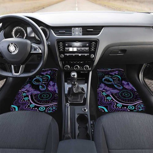 Personalized Australia Infinity Heart Indigenous Car Mats Fly High Until We Meet Again - Aussie Hoodie