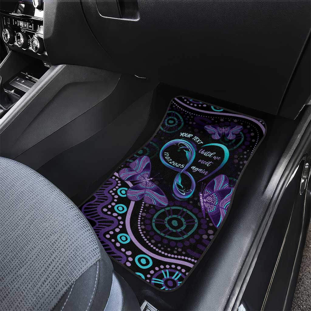 Personalized Australia Infinity Heart Indigenous Car Mats Fly High Until We Meet Again - Aussie Hoodie