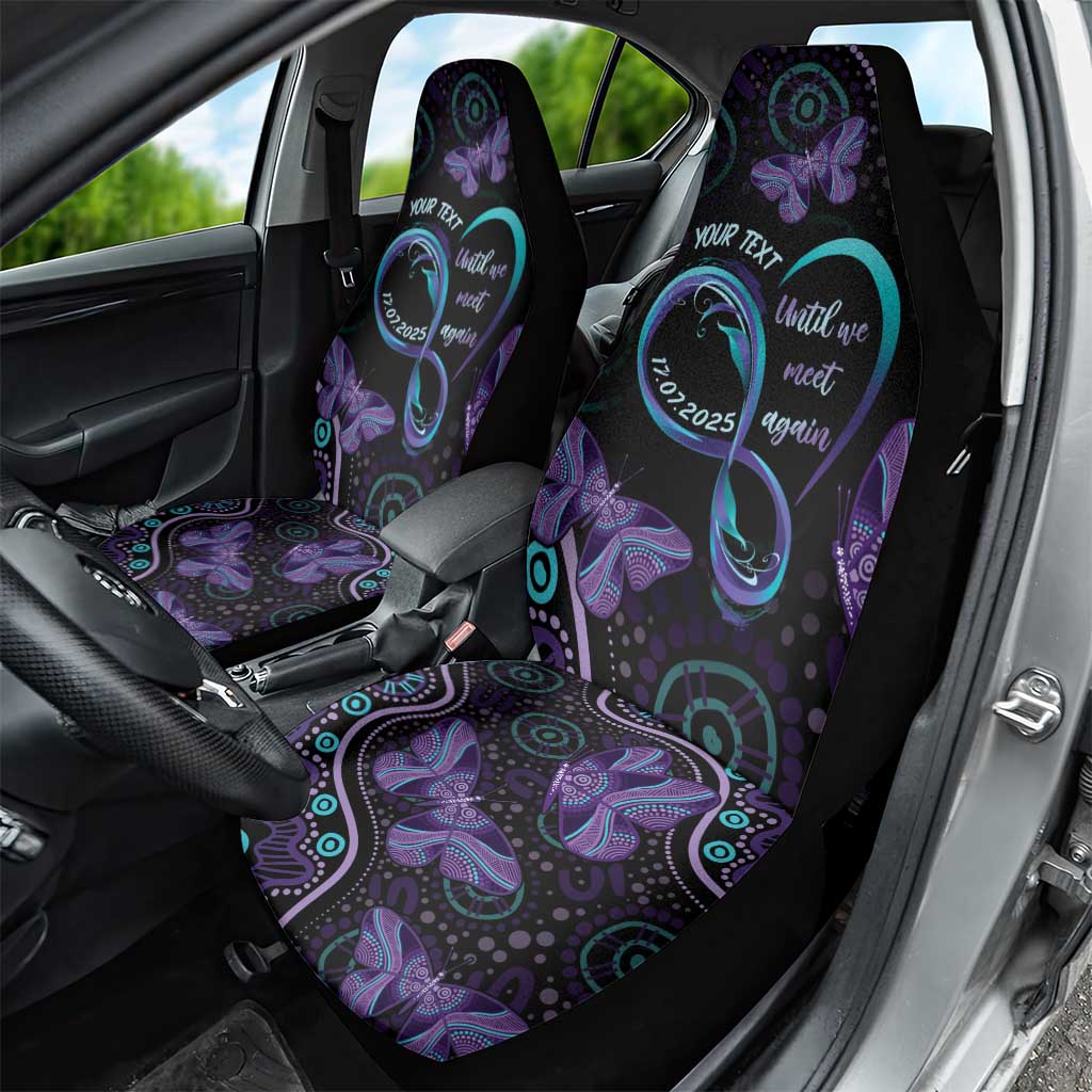 Personalized Australia Infinity Heart Indigenous Car Seat Cover Fly High Until We Meet Again - Aussie Hoodie