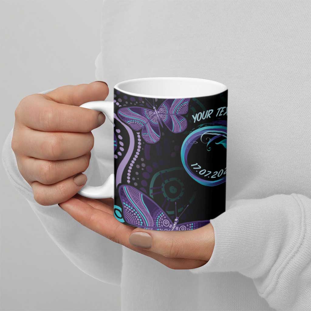 Australia Infinity Heart Indigenous Ceramic Mug Fly High Until We Meet Again - Aussie Hoodie