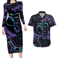 Personalized Australia Infinity Heart Indigenous Couples Matching Long Sleeve Bodycon Dress and Hawaiian Shirt Fly High Until We Meet Again - Aussie Hoodie