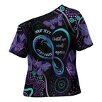 Personalized Australia Infinity Heart Indigenous Cross Shoulder Shirt Fly High Until We Meet Again - Aussie Hoodie