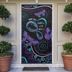 Personalized Australia Infinity Heart Indigenous Door Cover Fly High Until We Meet Again - Aussie Hoodie