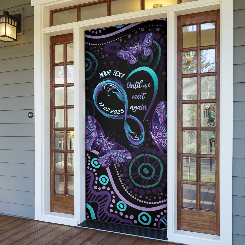 Personalized Australia Infinity Heart Indigenous Door Cover Fly High Until We Meet Again - Aussie Hoodie