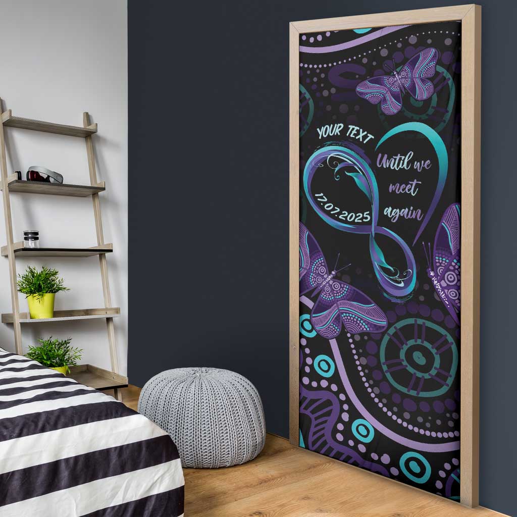 Personalized Australia Infinity Heart Indigenous Door Cover Fly High Until We Meet Again - Aussie Hoodie