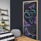 Personalized Australia Infinity Heart Indigenous Door Cover Fly High Until We Meet Again - Aussie Hoodie