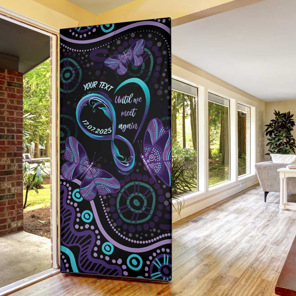 Personalized Australia Infinity Heart Indigenous Door Cover Fly High Until We Meet Again - Aussie Hoodie