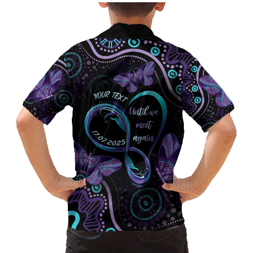 Personalized Australia Infinity Heart Indigenous Family Matching Mermaid Dress and Hawaiian Shirt Fly High Until We Meet Again - Aussie Hoodie