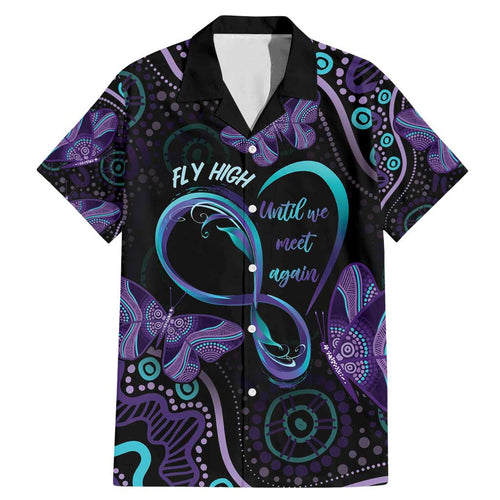 Personalized Australia Infinity Heart Indigenous Family Matching Mermaid Dress and Hawaiian Shirt Fly High Until We Meet Again - Aussie Hoodie
