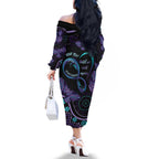 Personalized Australia Infinity Heart Indigenous Family Matching Off The Shoulder Long Sleeve Dress and Hawaiian Shirt Fly High Until We Meet Again - Aussie Hoodie