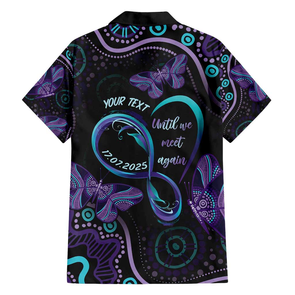 Personalized Australia Infinity Heart Indigenous Family Matching Off Shoulder Short Dress and Hawaiian Shirt Fly High Until We Meet Again - Aussie Hoodie
