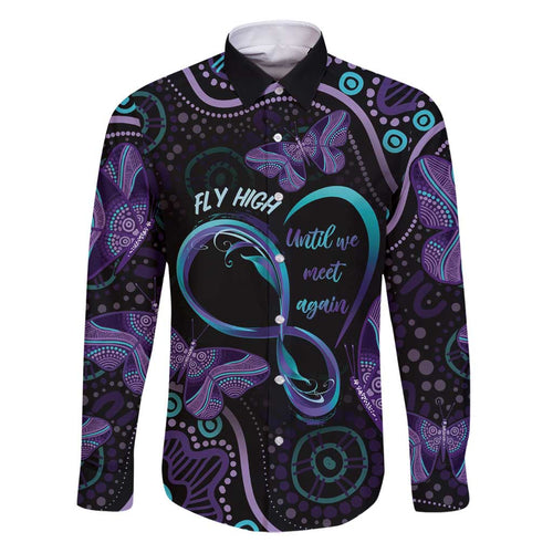 Personalized Australia Infinity Heart Indigenous Family Matching Puletasi and Hawaiian Shirt Fly High Until We Meet Again - Aussie Hoodie