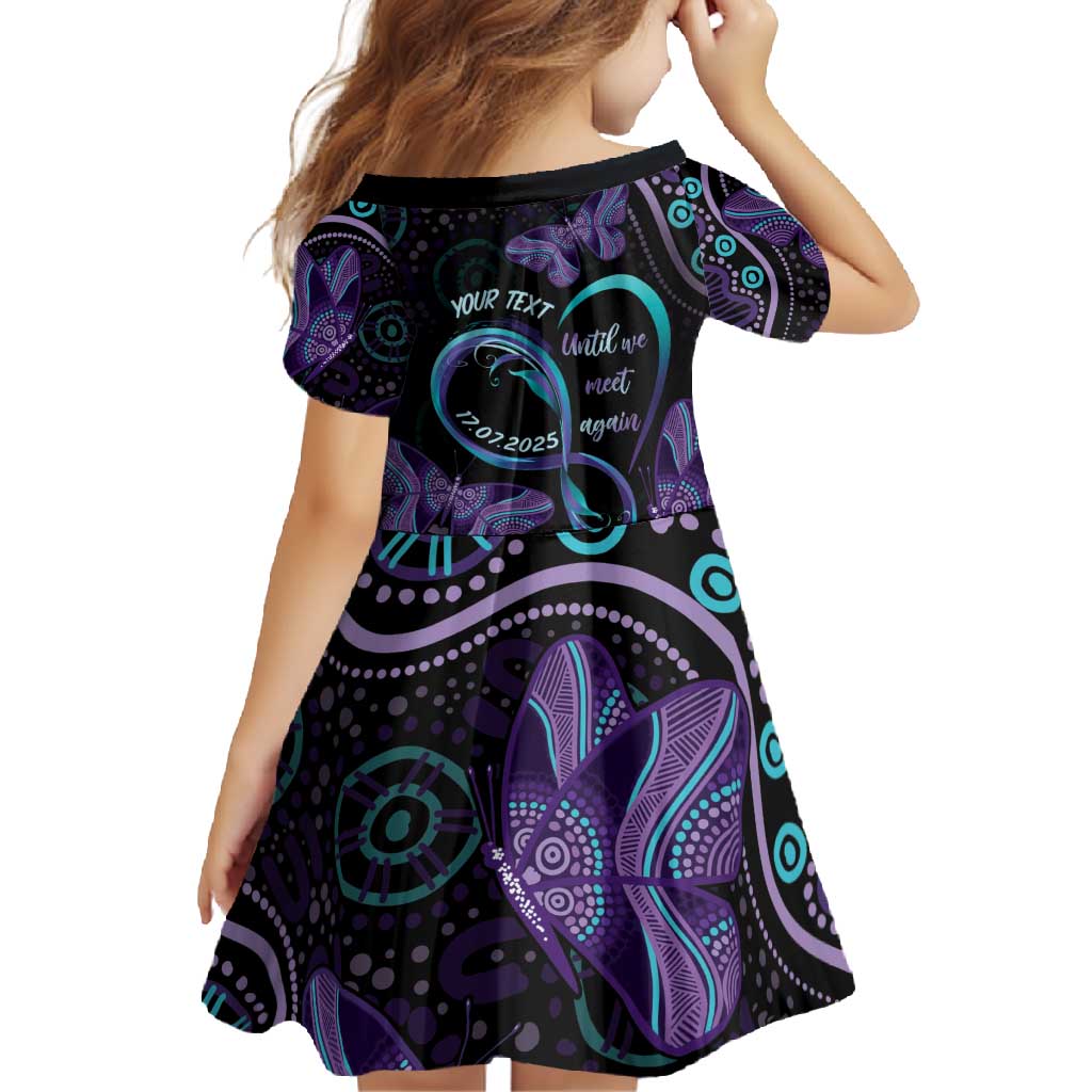 Personalized Australia Infinity Heart Indigenous Family Matching Short Sleeve Bodycon Dress and Hawaiian Shirt Fly High Until We Meet Again - Aussie Hoodie
