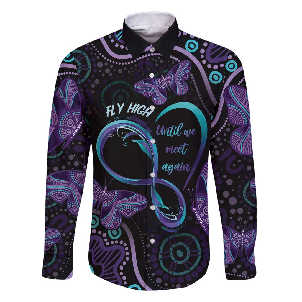 Personalized Australia Infinity Heart Indigenous Family Matching Summer Maxi Dress and Hawaiian Shirt Fly High Until We Meet Again - Aussie Hoodie