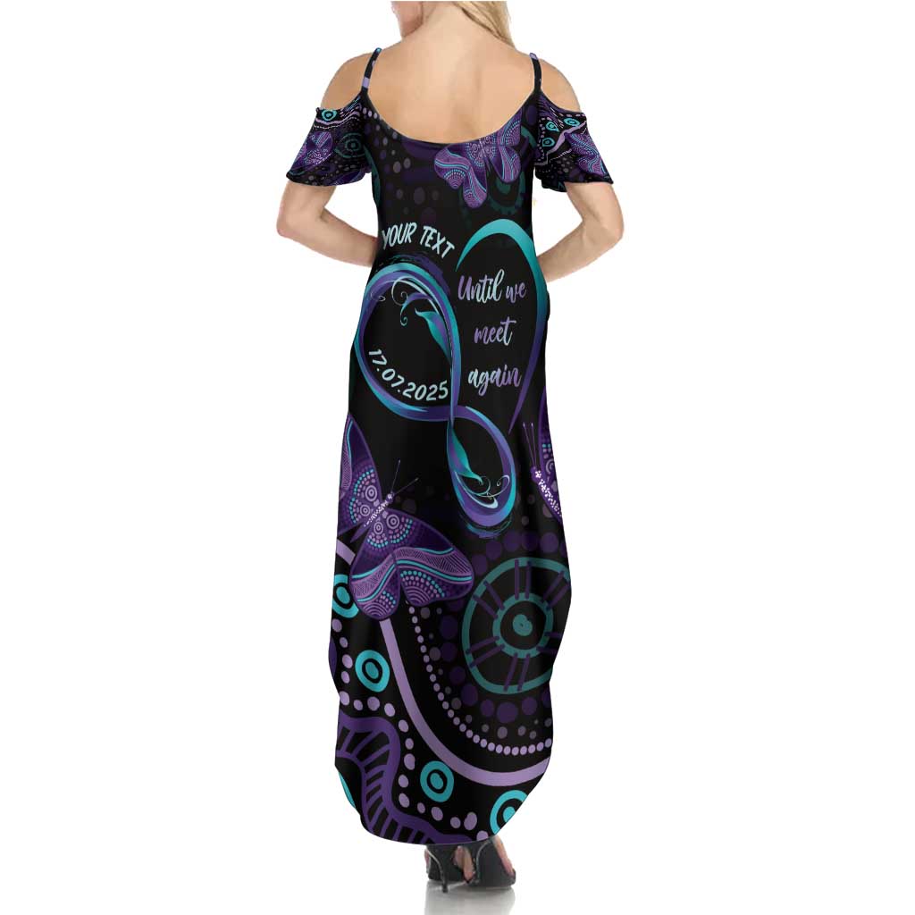 Personalized Australia Infinity Heart Indigenous Family Matching Summer Maxi Dress and Hawaiian Shirt Fly High Until We Meet Again - Aussie Hoodie