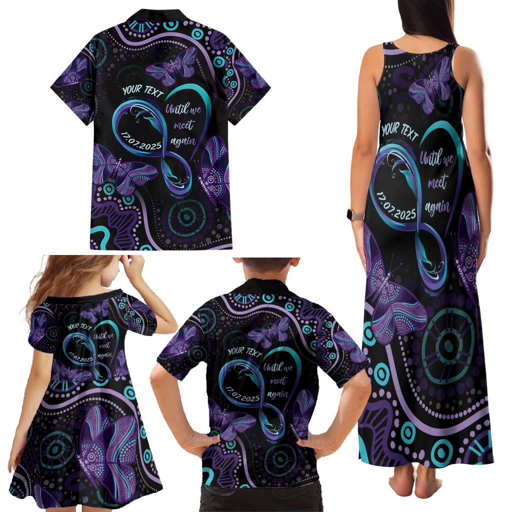 Personalized Australia Infinity Heart Indigenous Family Matching Tank Maxi Dress and Hawaiian Shirt Fly High Until We Meet Again - Aussie Hoodie