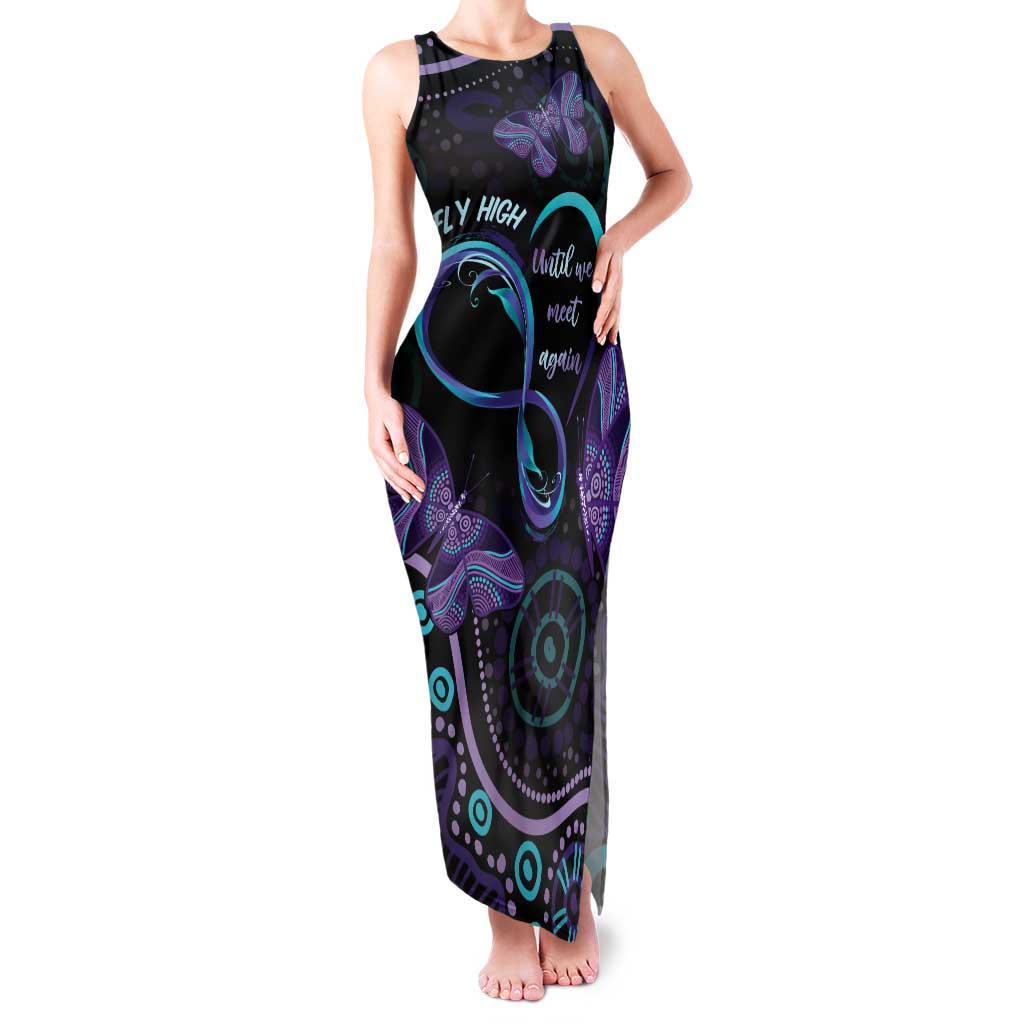Personalized Australia Infinity Heart Indigenous Family Matching Tank Maxi Dress and Hawaiian Shirt Fly High Until We Meet Again - Aussie Hoodie
