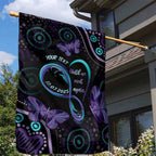 Personalized Australia Infinity Heart Indigenous Garden Flag Fly High Until We Meet Again - Aussie Hoodie