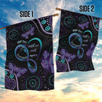 Personalized Australia Infinity Heart Indigenous Garden Flag Fly High Until We Meet Again - Aussie Hoodie