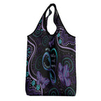 Personalized Australia Infinity Heart Indigenous Grocery Bag Fly High Until We Meet Again - Aussie Hoodie