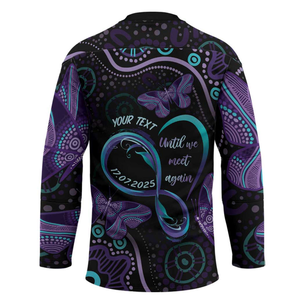Personalized Australia Infinity Heart Indigenous Hockey Jersey Fly High Until We Meet Again - Aussie Hoodie