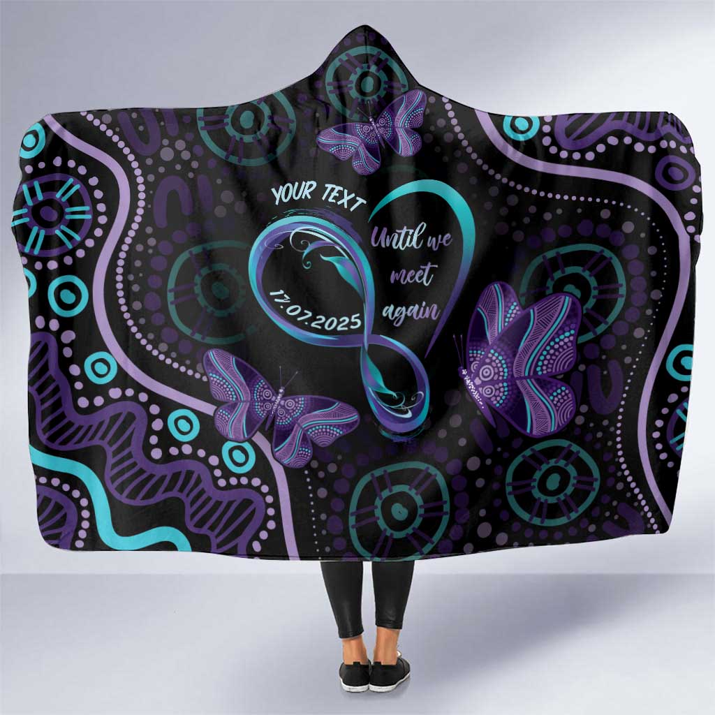 Personalized Australia Infinity Heart Indigenous Hooded Blanket Fly High Until We Meet Again - Aussie Hoodie