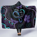 Personalized Australia Infinity Heart Indigenous Hooded Blanket Fly High Until We Meet Again - Aussie Hoodie