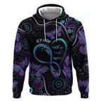 Personalized Australia Infinity Heart Indigenous Hoodie Fly High Until We Meet Again - Aussie Hoodie