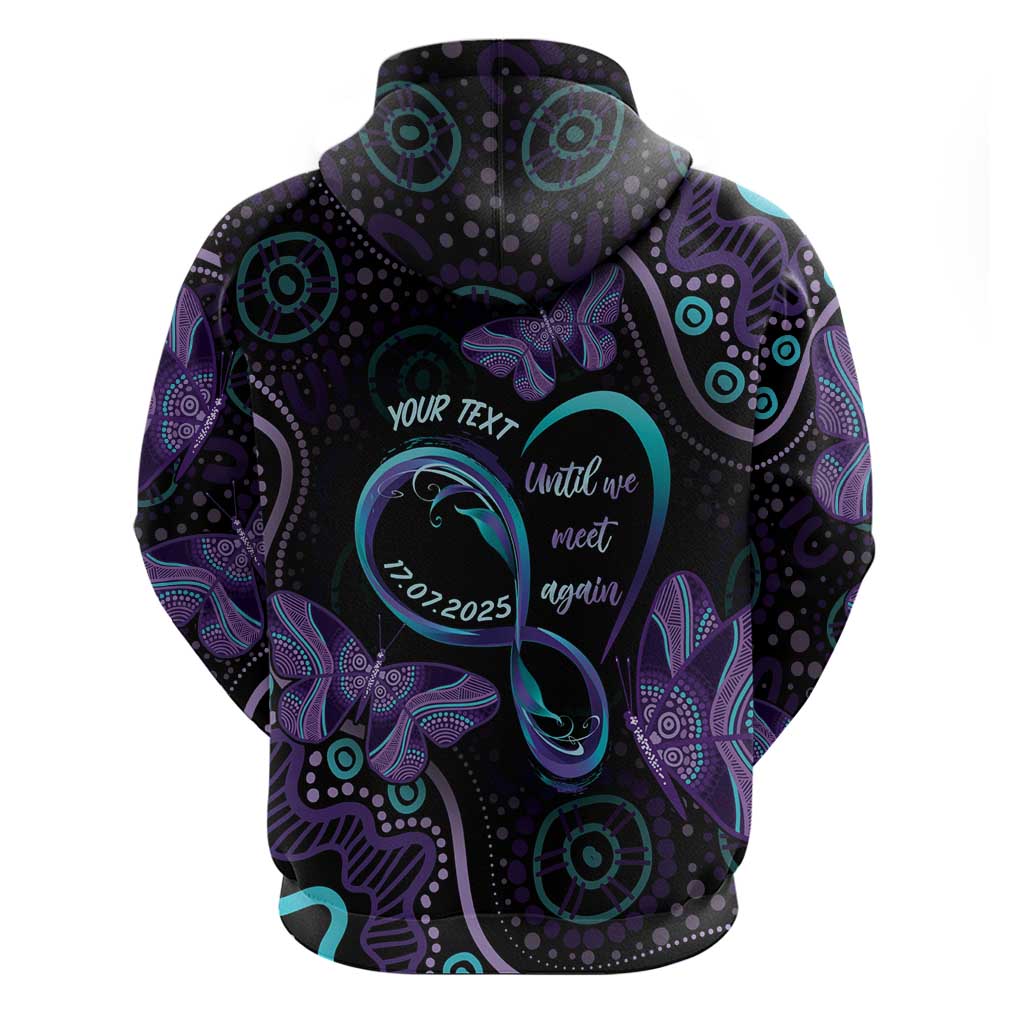 Personalized Australia Infinity Heart Indigenous Hoodie Fly High Until We Meet Again - Aussie Hoodie