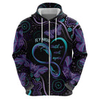 Personalized Australia Infinity Heart Indigenous Hoodie Fly High Until We Meet Again - Aussie Hoodie