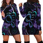 Personalized Australia Infinity Heart Indigenous Hoodie Dress Fly High Until We Meet Again - Aussie Hoodie
