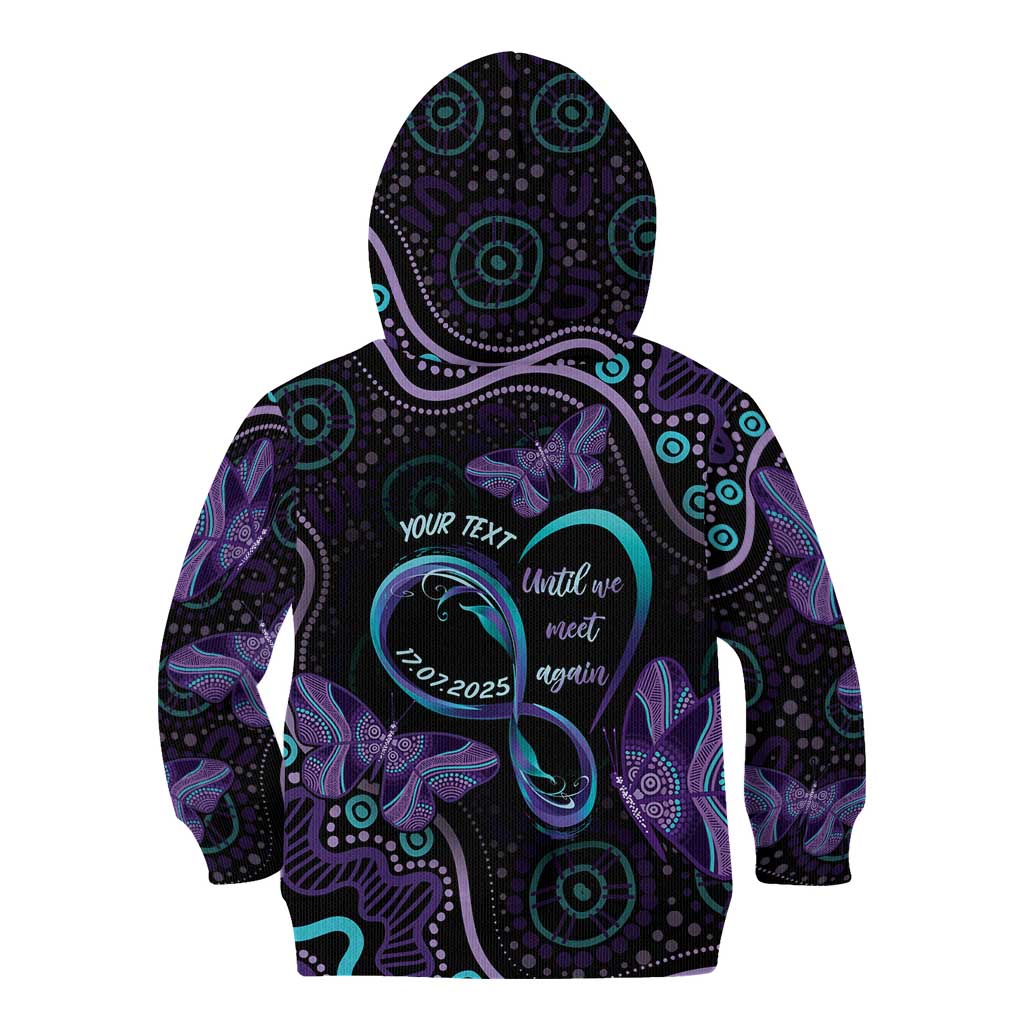 Personalized Australia Infinity Heart Indigenous Kid Hoodie Fly High Until We Meet Again - Aussie Hoodie