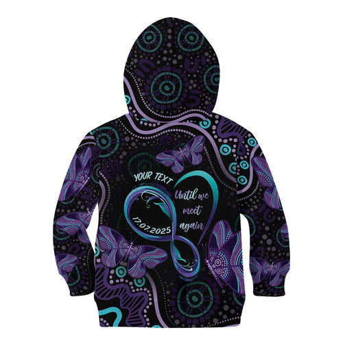 Personalized Australia Infinity Heart Indigenous Kid Hoodie Fly High Until We Meet Again - Aussie Hoodie