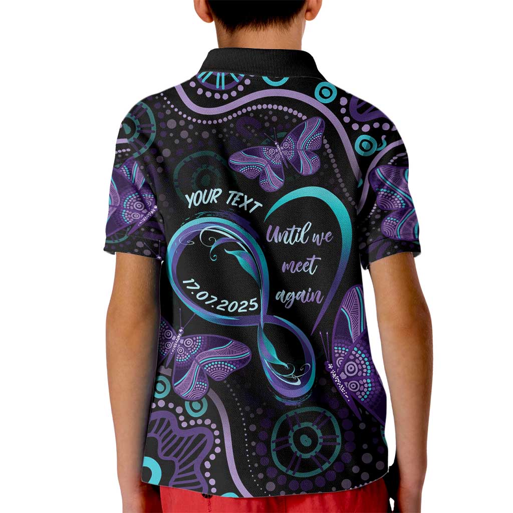 Personalized Australia Infinity Heart Indigenous Kid Polo Shirt Fly High Until We Meet Again - Aussie Hoodie